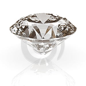 Diamante gioiello. bellissimo Viso smeraldo immagine rispecchiamento superficie. fornire brillante gioielleria magazzino immagine 