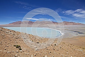 Diamond Lagoon in the Cerro Galan, a caldera in the Catamarca Province, Argentina