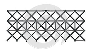Diamond Lattice Grid Pattern, Abstract Geometric Texture Design vector design Generative AI