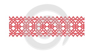 Diamond Lattice Pattern Border: Elegant Design, vector design Generative AI