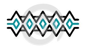 Diamond Lattice Pattern: Elegant Geometric Texture, vector design Generative AI