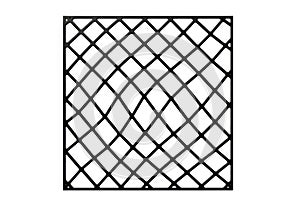 Diamond lattice pattern a repeating geometric structure with intersecting lines forming diamond shapes