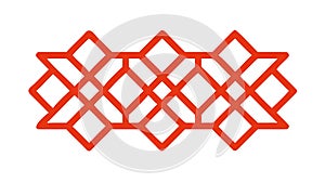 Diamond Lattice Pattern Vector: Interlocking Geometric Abstract Design, vector design Generative AI