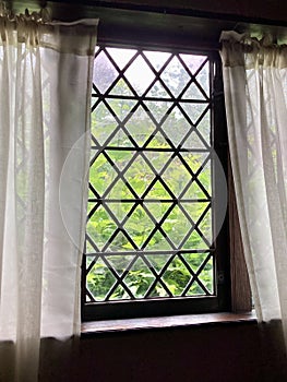 Diamond Leaded Glass Window