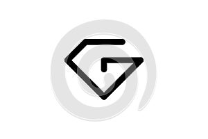 Diamond letter g logo