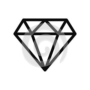 Diamond line icon