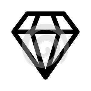 Diamond Line Style Icon