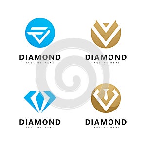 Diamond logo vector design template