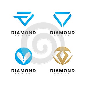 Diamond logo vector design template