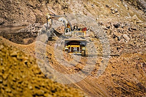 Diamond mine open pit Botswana