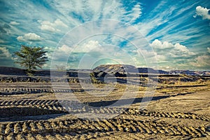 Diamond mine waste site