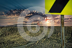 Diamond mine waste site