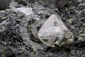 diamond nestled in kimberlite