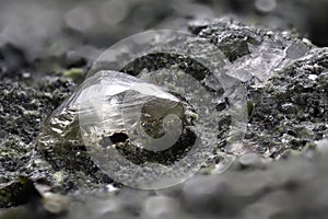 Diamond nestled in kimberlite