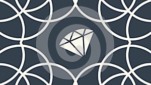 Diamond Pattern Background: Elegant Geometric Texture, vector design Generative AI