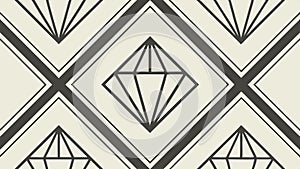 Diamond pattern background, luxury and geometric design element. vector design Generative AI
