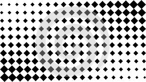 The diamond pattern halftones on white background