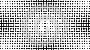The diamond pattern halftones on white background