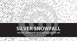 Diamond pattern set Silver Snowfall