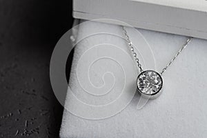 Diamond pendant necklace