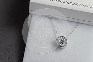 Diamond pendant necklace