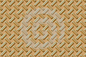 Diamond plate - gold