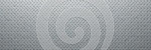 Diamond plate metal background. Brushed metallic texture. 3d rendering