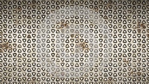 Diamond plate metal background. Brushed metallic texture. 3d rendering