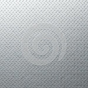 Diamond plate metal background. Brushed metallic texture. 3d rendering