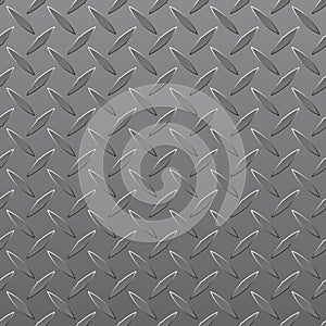 Diamond Plated Seamless metal sheet. Vector