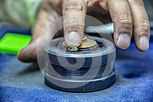 Diamond polishing factory