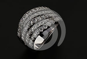 Diamond Ring on Black background