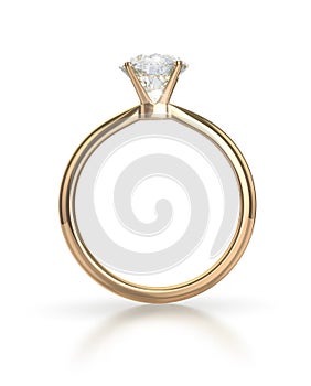 Diamond ring with clipping path