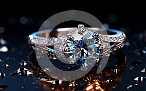 Diamond Ring in Closeup