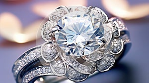 Diamond Ring Embracing Opulence