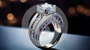 Diamond Ring Embracing Opulence