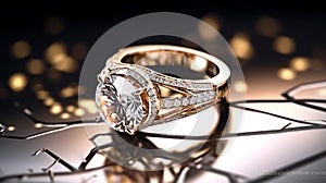 Diamond Ring Embracing Opulence