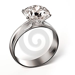 Diamond Ring isolated on white