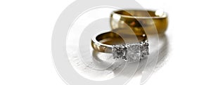 Diamond Ring With Wedding Band for Husband Representing Love and Commitment