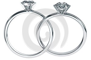 Diamond rings intertwined