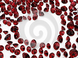 Diamond ruby heart