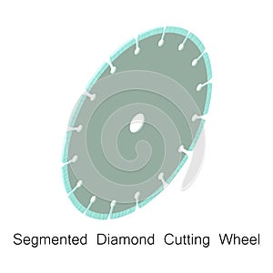 Diamond saw blade icon, isometric 3d style