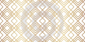 Diamond seamless pattern. Repeated gold fancy background. Modern art deco texture. Repeating gatsby patern for design prints. Repe