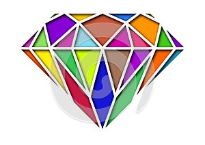 Diamond Shape Random Color photo