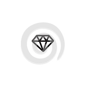 Diamond shape shine stone expensive brilliant carat jewellery shiny icon design