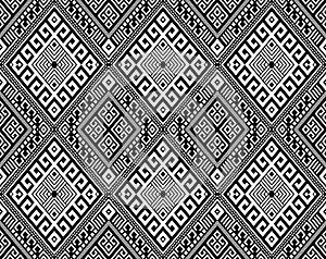 Diamond shaped abstract ethnic geometric pattern