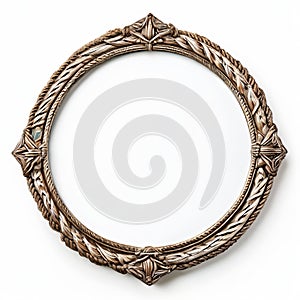 diamond shaped mirror with a rope wrapped frame in a nautica in photo