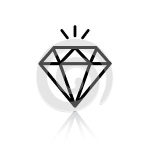 Diamond vector icon