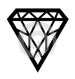 Diamond silhouette