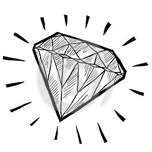Diamante bosquejo 
